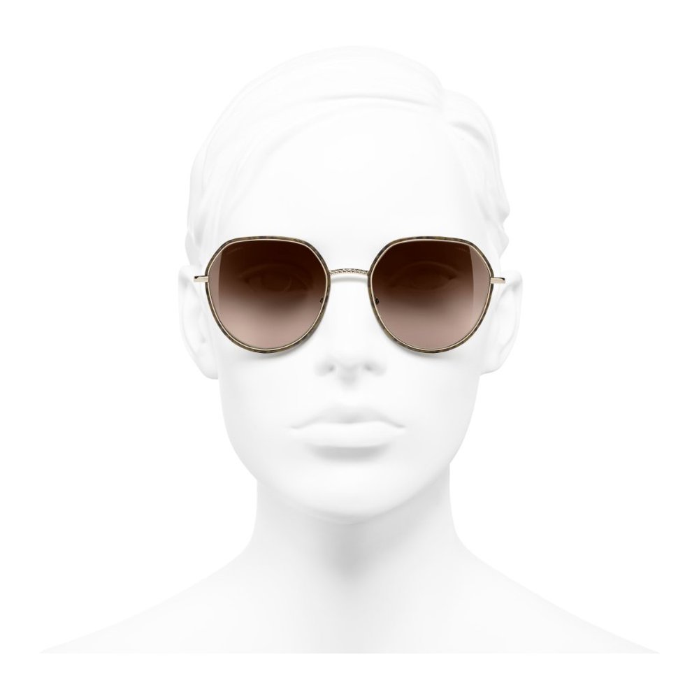 SOLD - CHANEL 4251J Tortoise Geometric Sunglasses